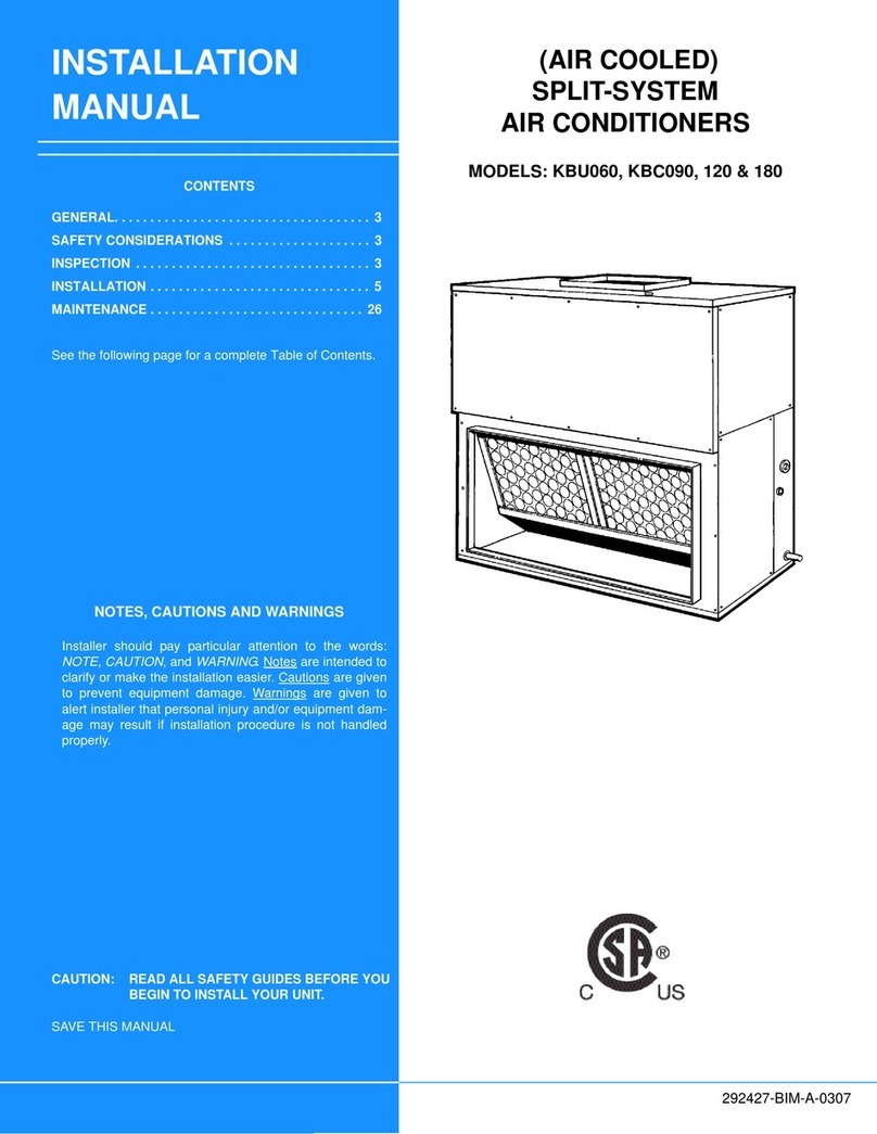 Unitary products group KBU060 User manual