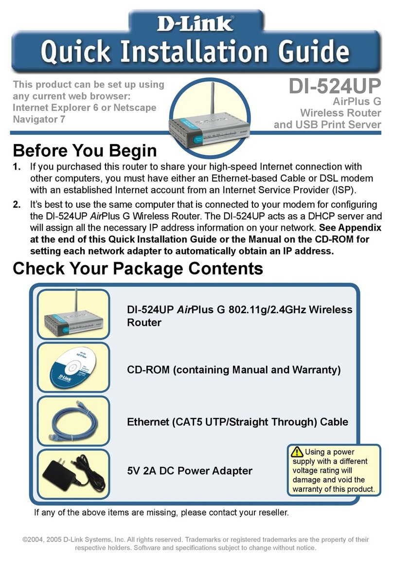 D-Link DI-524UP Mounting instructions