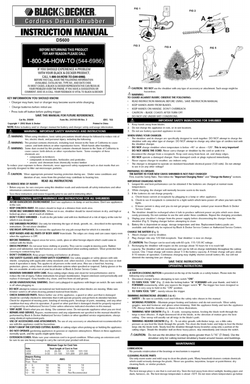 Black & Decker DS600 User manual Black & Decker DS600 User manual