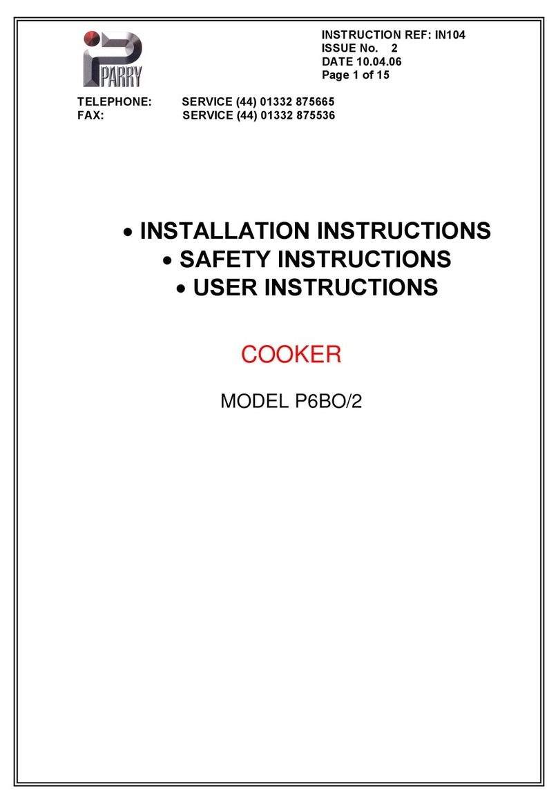 PARRY P6BO installation instructions
