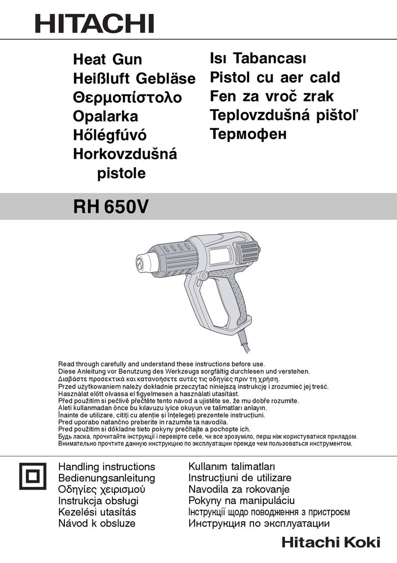 Hitachi RH 650V User manual
