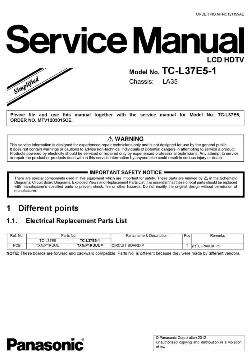 Panasonic TC-L37E5-1 User manual