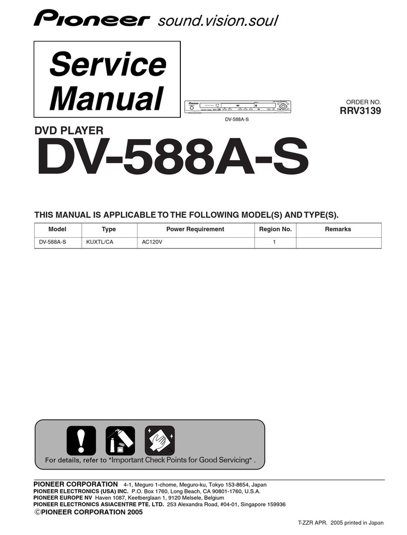 Pioneer DV-588A-S User manual