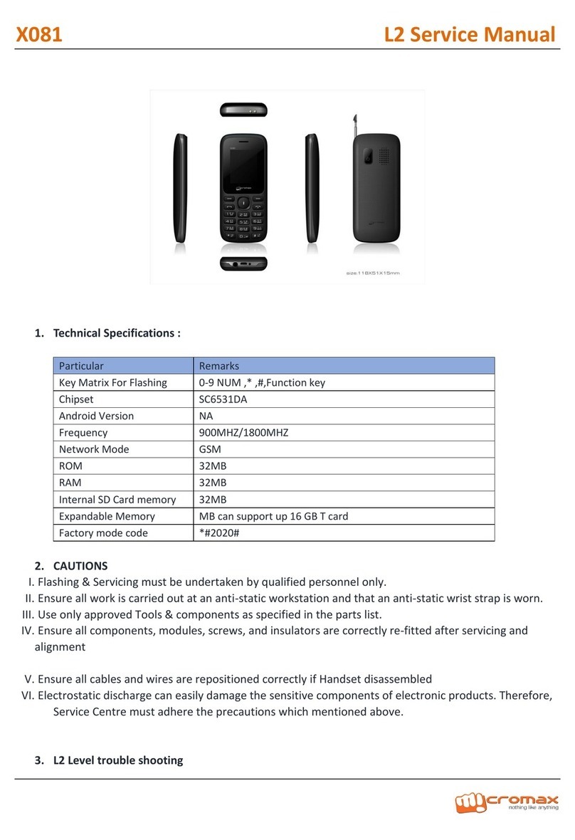 Micromax X081 Service manual