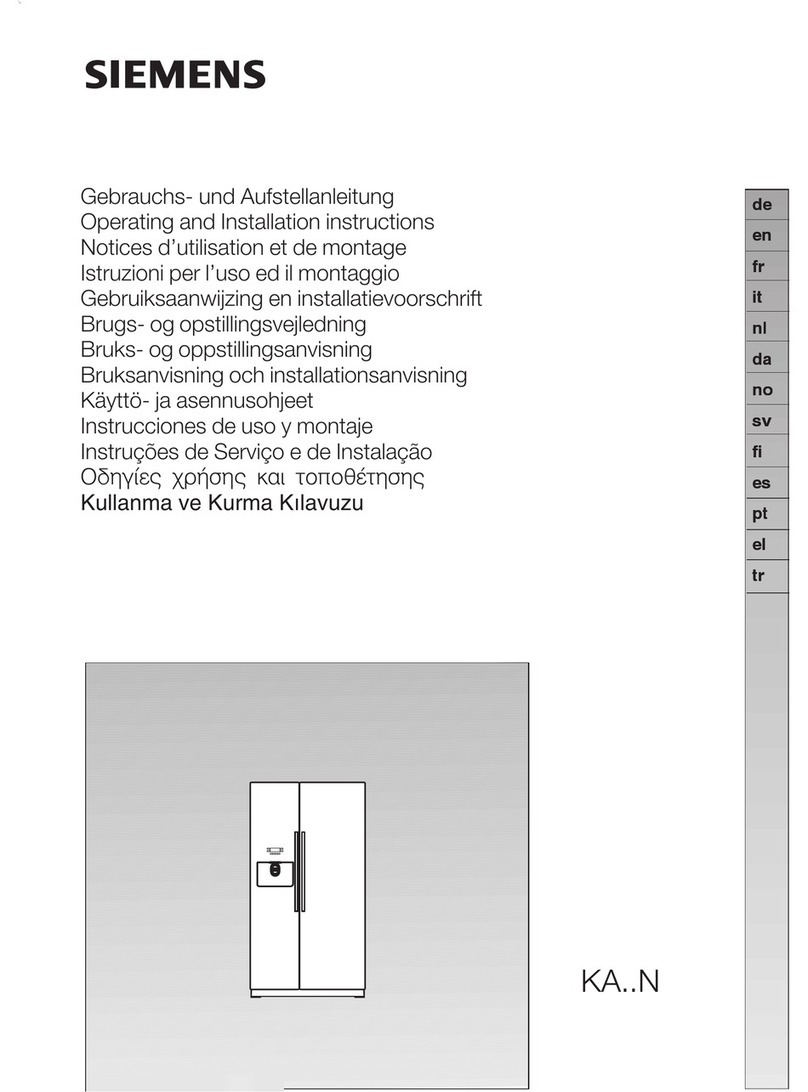 Siemens KA58NP95 Operating and installtion instructions