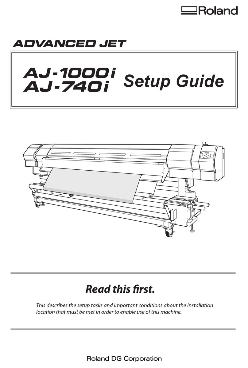 Roland Advanced Jet AJ-1000i User manual