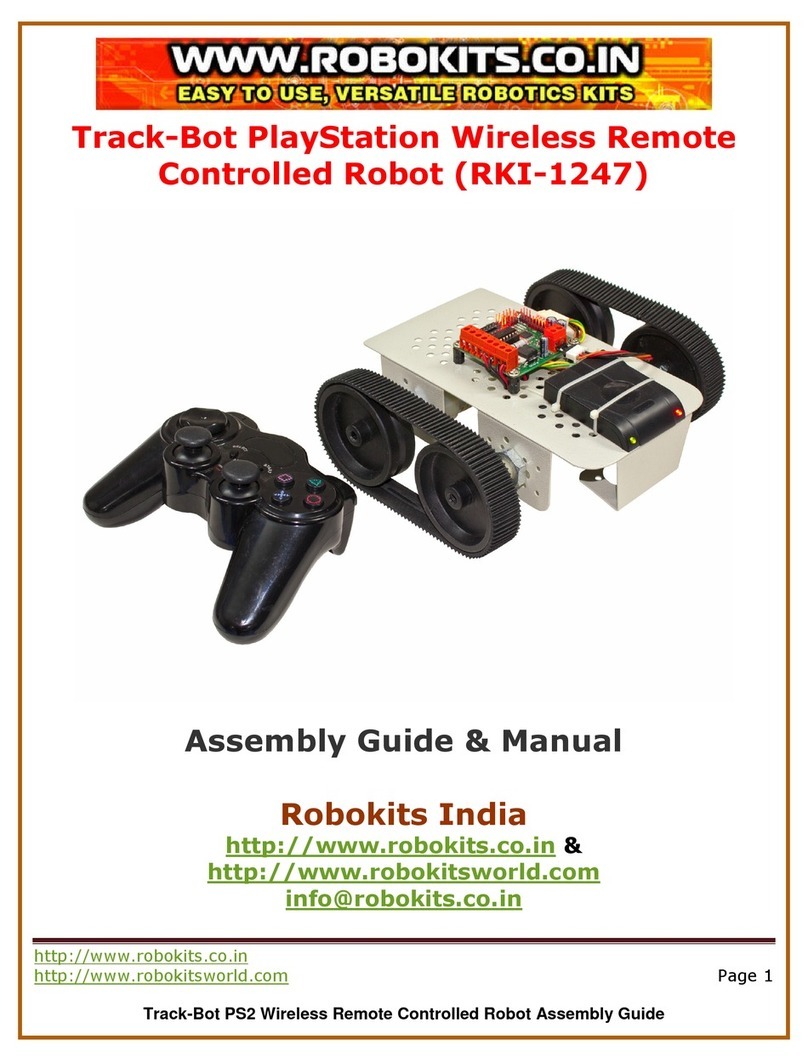 Robokits TrackBot RKI-1247 Assembly guide and user manual