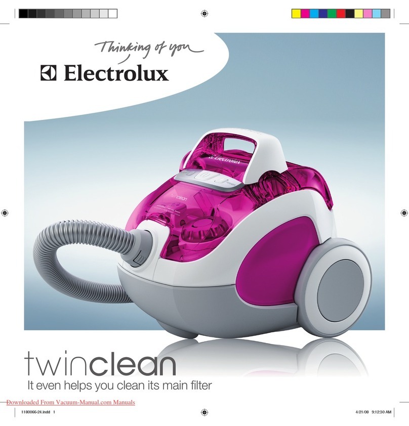 Electrolux twinclean Z 8255 User manual