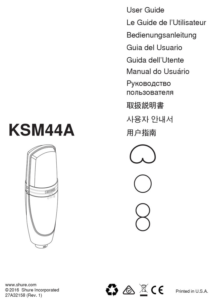 Shure KSM44A User manual
