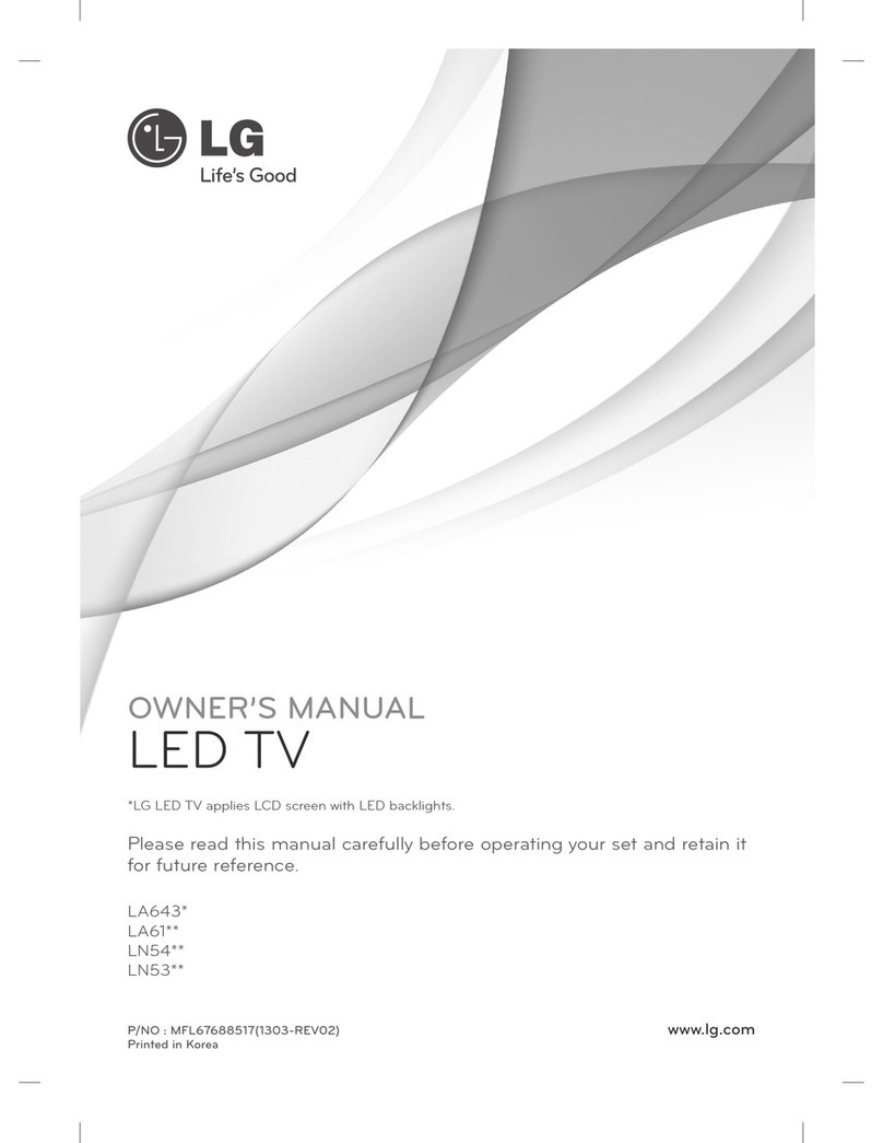 LG LA643 Series User manual