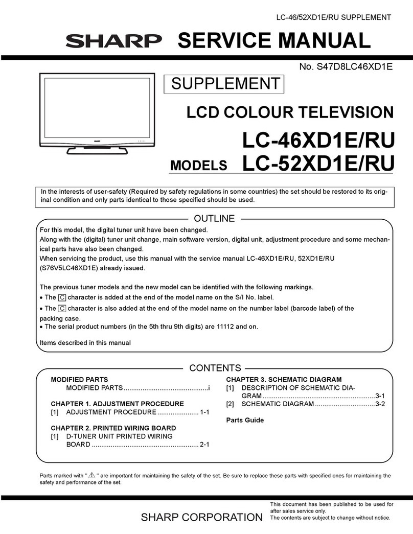 Sharp LC-46XD1E/RU User manual