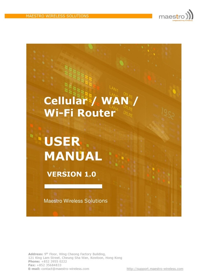 Maestro e200 series user manual