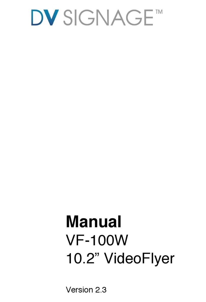 DV Signage VF-100W manual