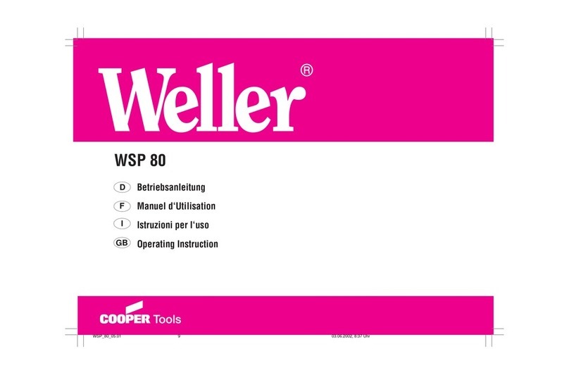 Weller WSP 80 operating instructions