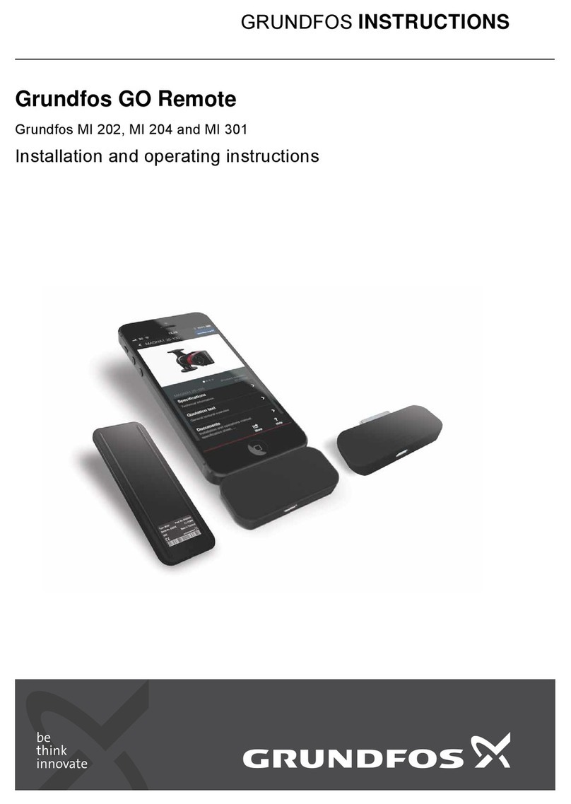 Grundfos MI 202 User manual