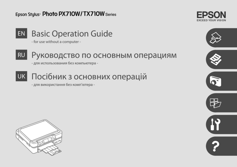 Epson Stylus Photo PX710W Series User manual