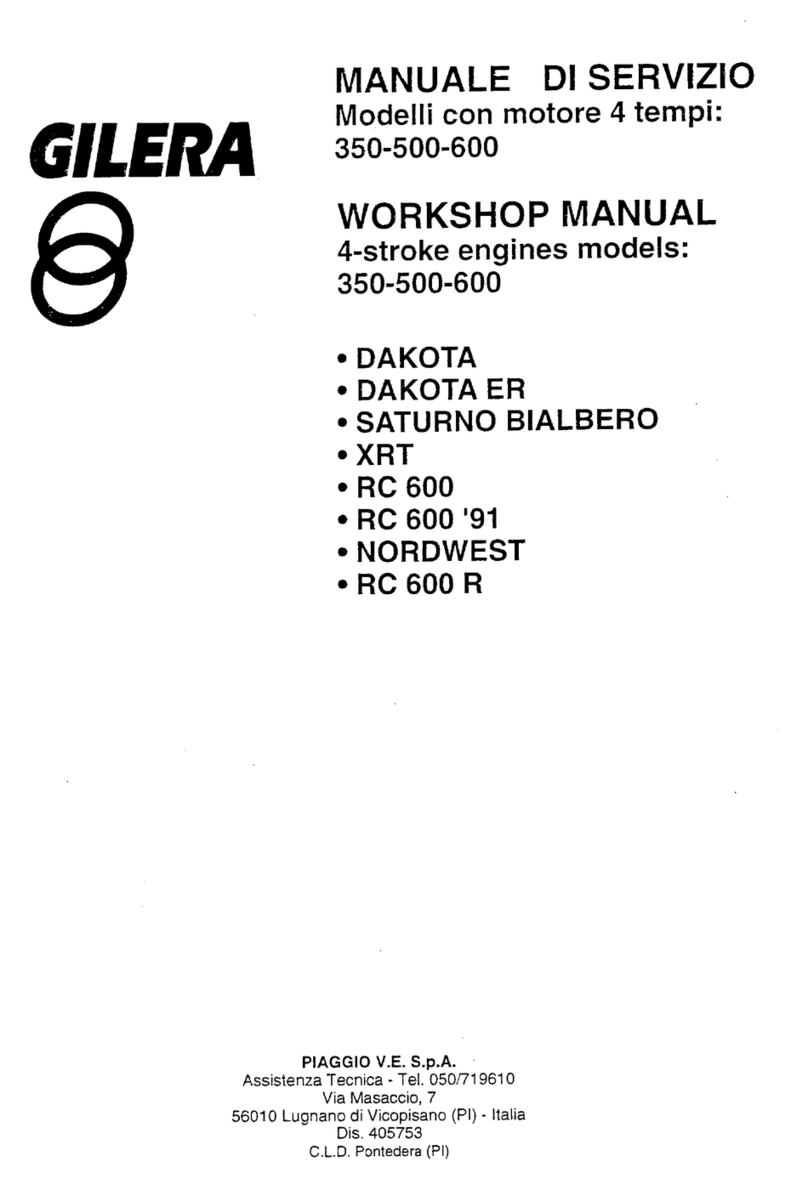 Gilera SATURNO BIALBERO 350 Instruction manual