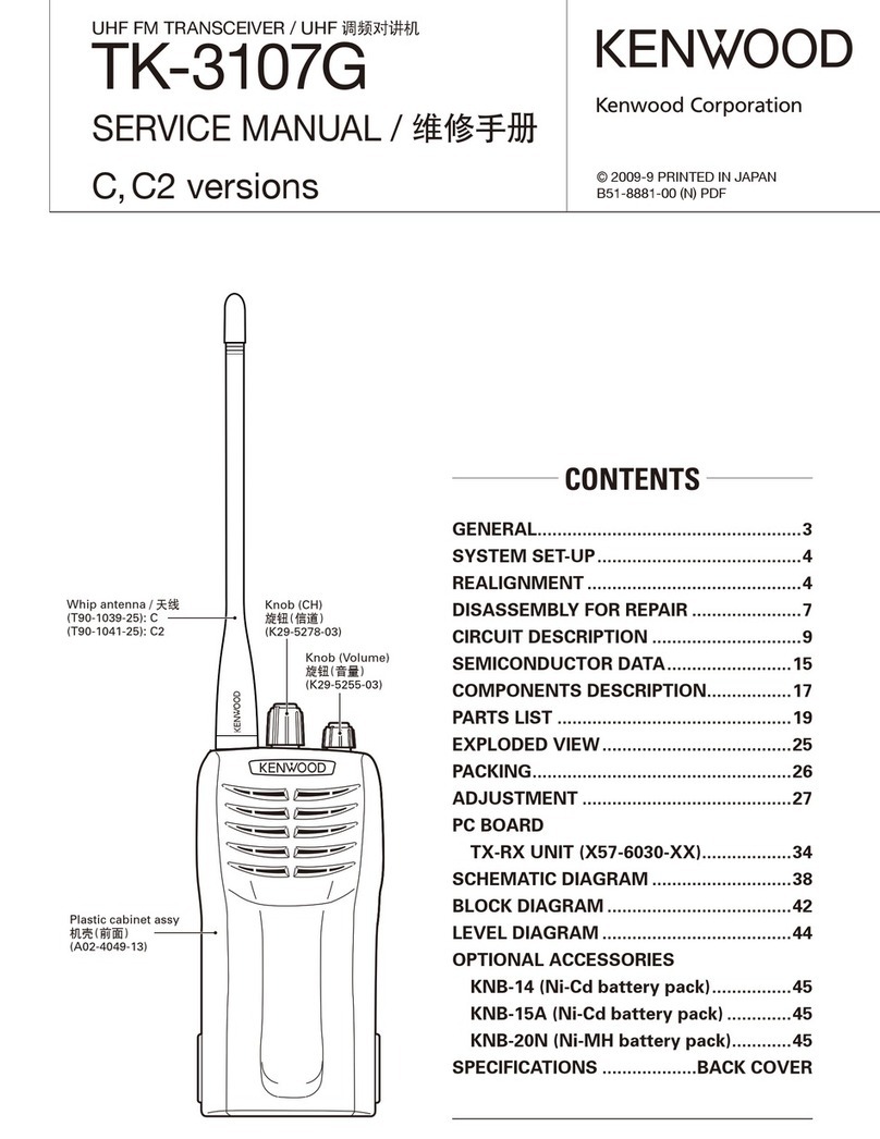 Kenwood TK-3107G Service manual