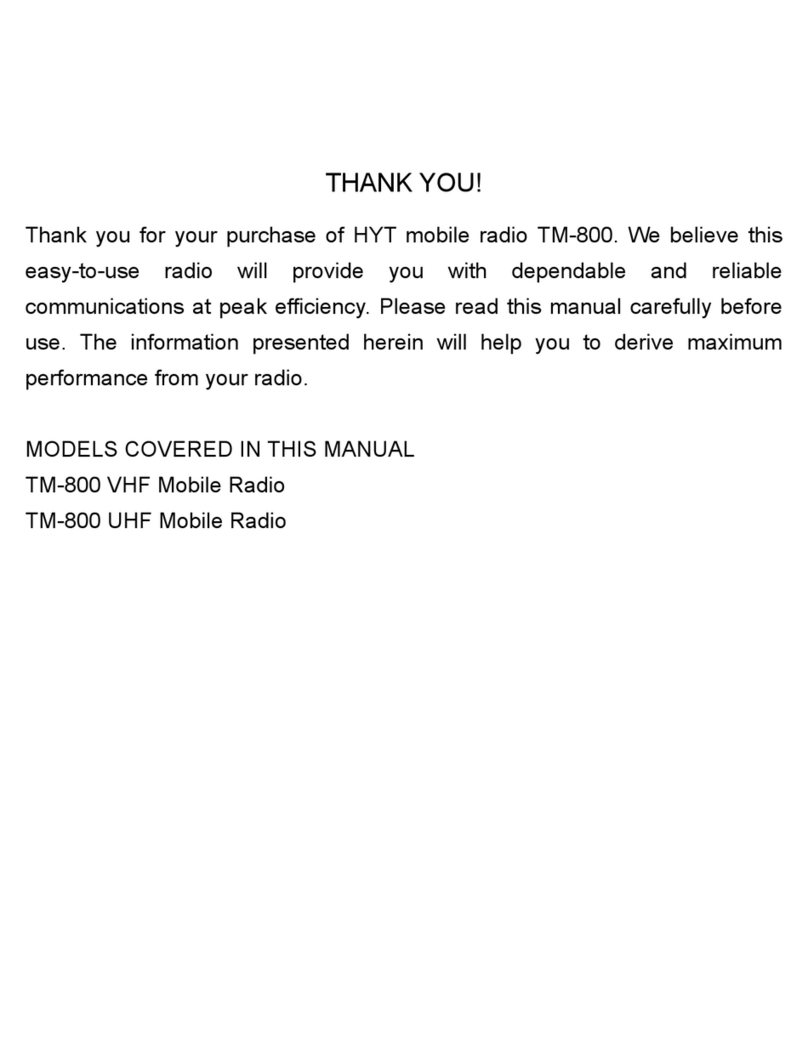 HYT TM-800 User manual