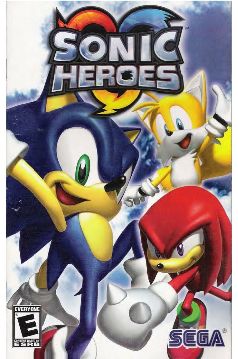 Sega Sonic Heroes User manual