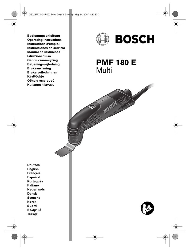 Bosch PMF 180 E Multi User manual