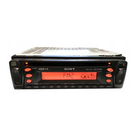 Sony CDX-L410 User manual