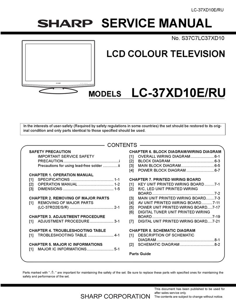 Sharp LC-37XD10 User manual