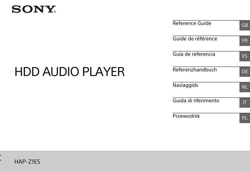 Sony HAP-Z1ES Reference manual