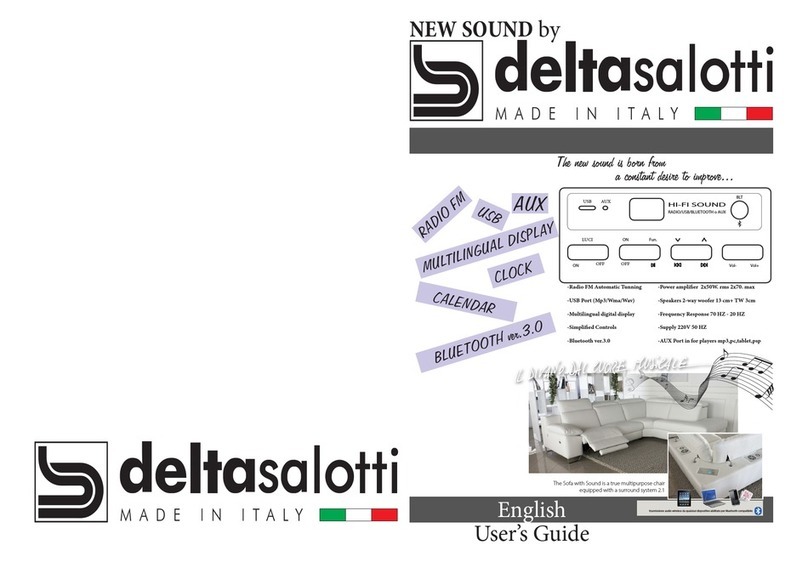 delta Salotti SOUND 2013 user guide