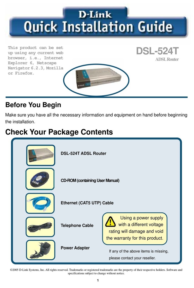 D-Link DSL-524T User manual