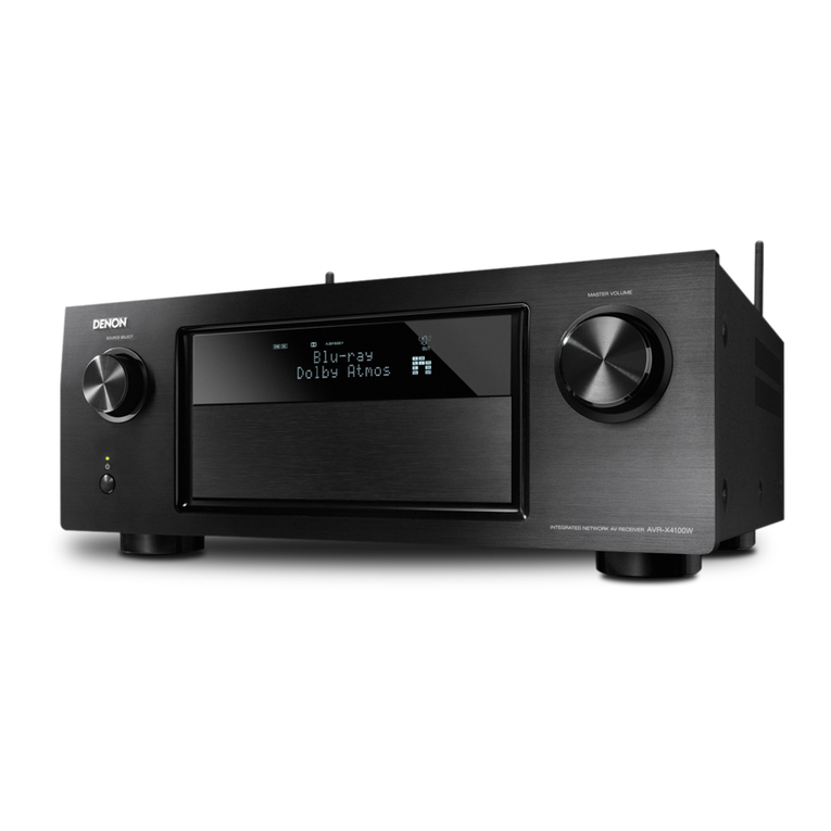 Denon AVR-X4100W User manual Denon AVR-X4100W User manual