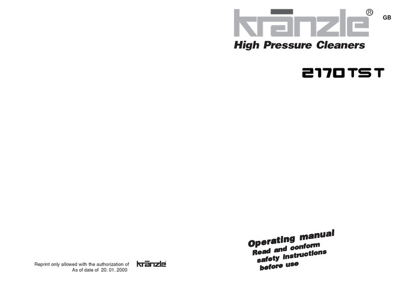 Kranzle 2170TST User manual Kranzle 2170TST User manual