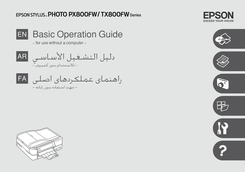 Epson Stylus Photo TX800FW User manual