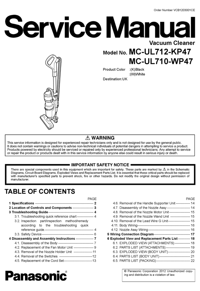 Panasonic MC-UL712-KP47 User manual