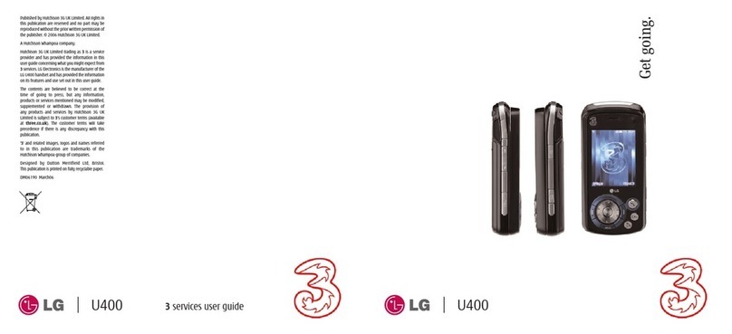 LG U400 Specification sheet