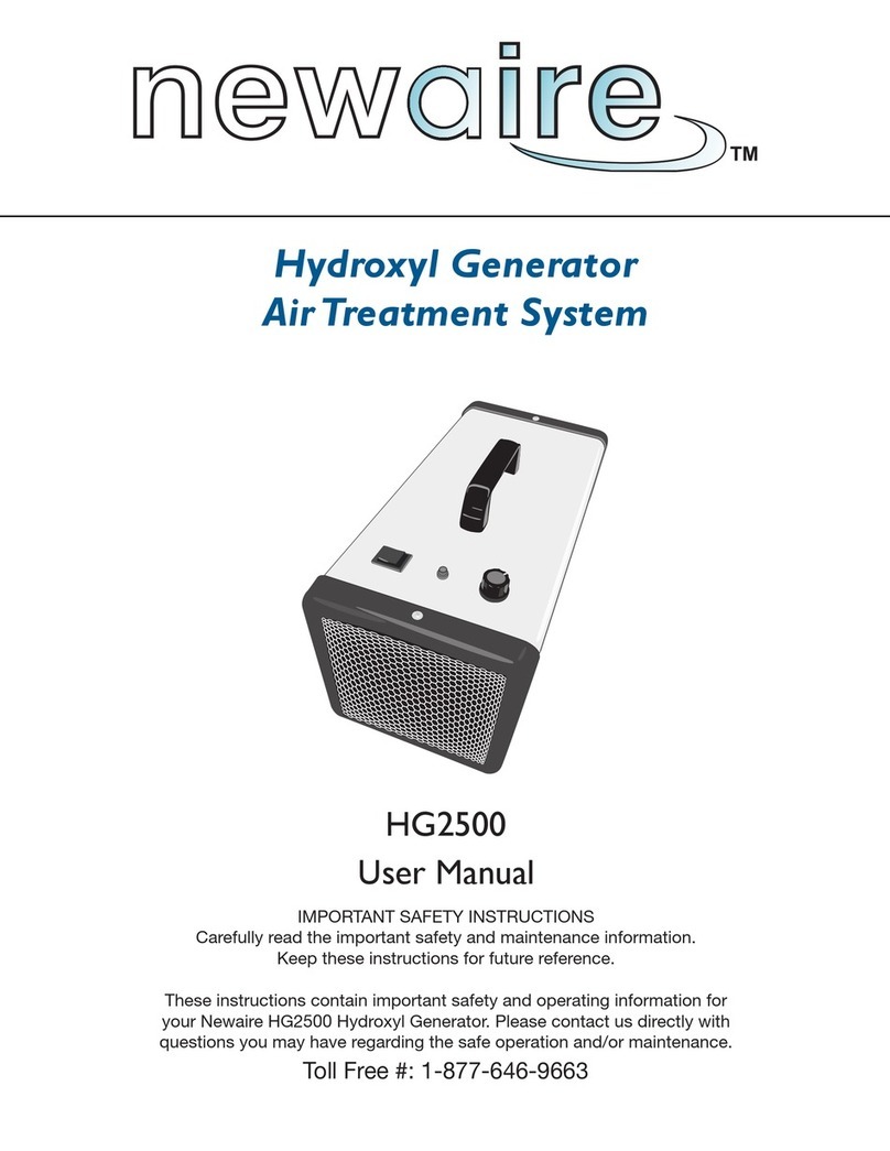 New-Aire HG2500 user manual