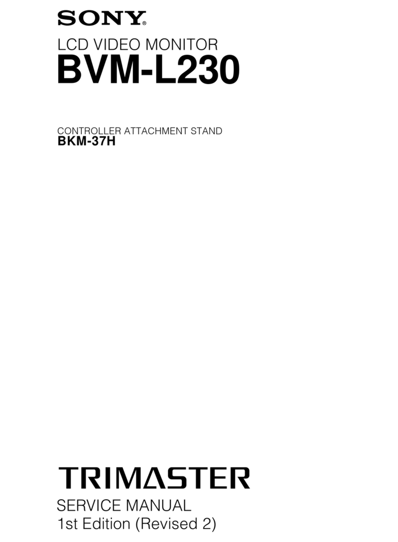 Sony BVM-L230 Trimaster User manual