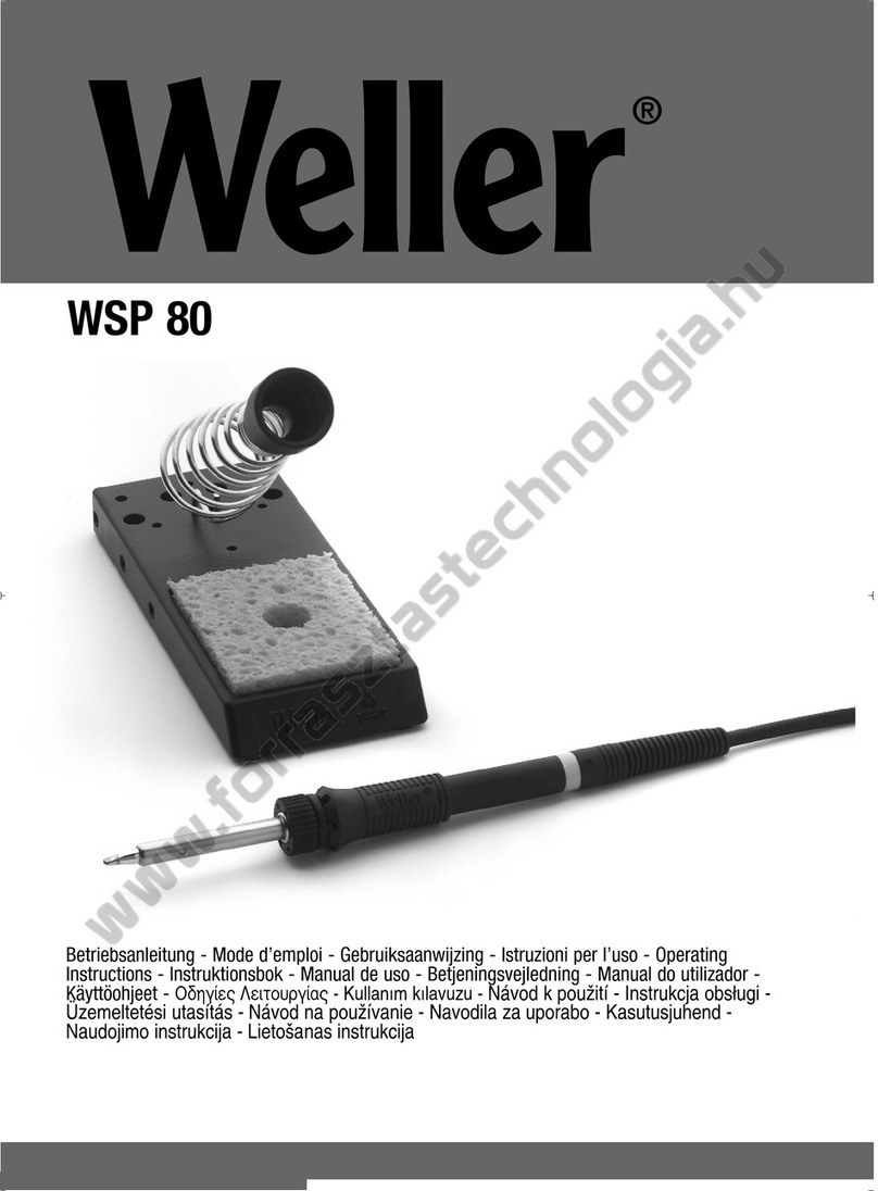 Weller WSP 80 operating instructions