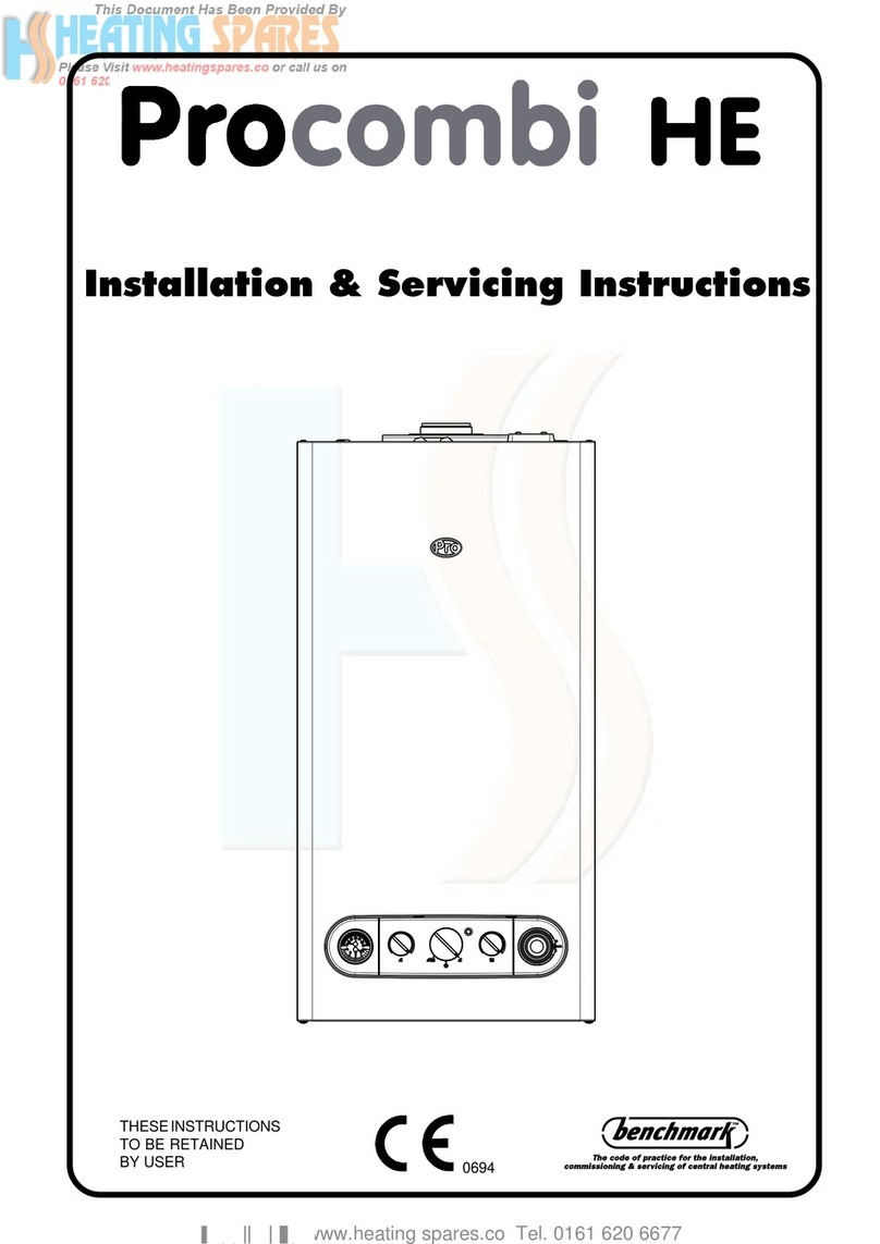 VOKERA ProCombi 85 HE Installation and service instructions VOKERA ProCombi 85 HE Installation and service instructions