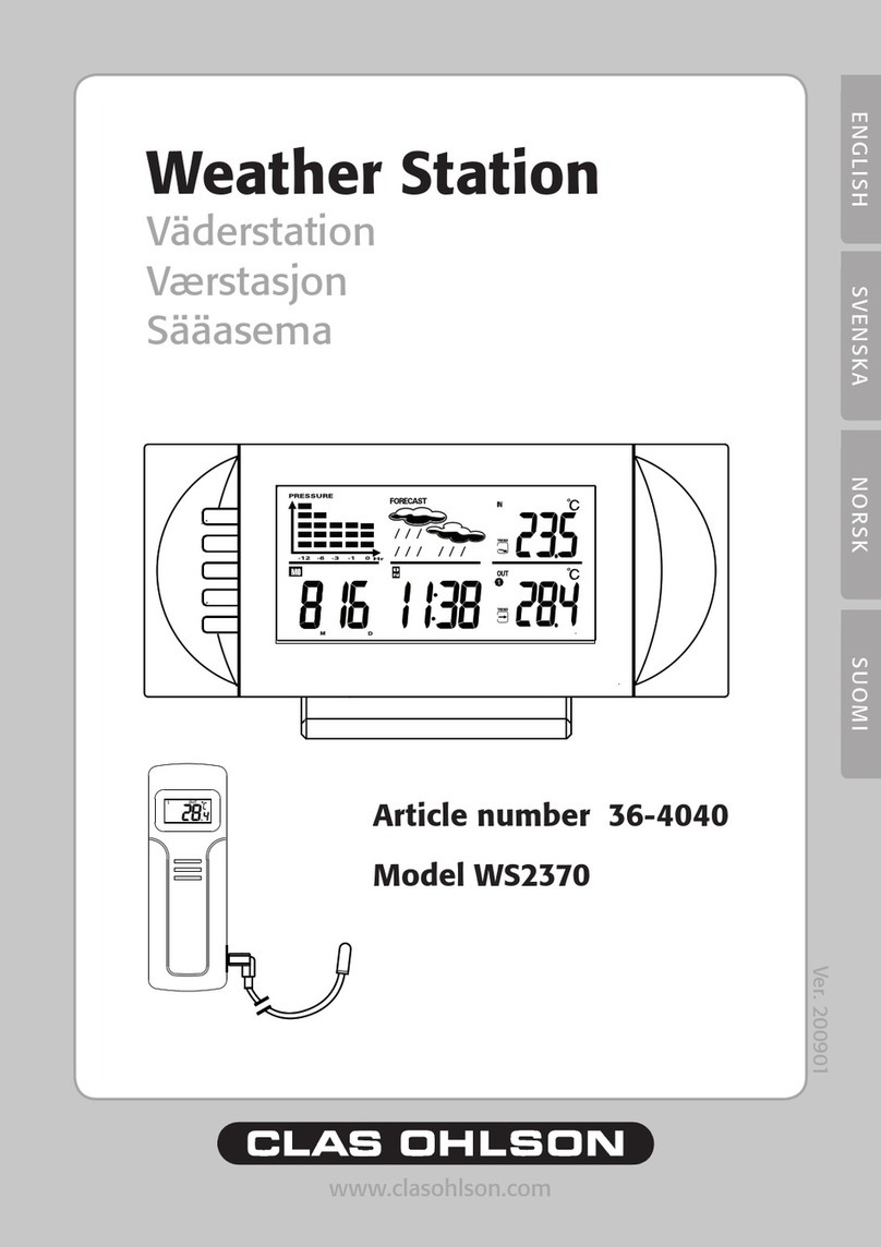 Clas Ohlson ws2370 user manual