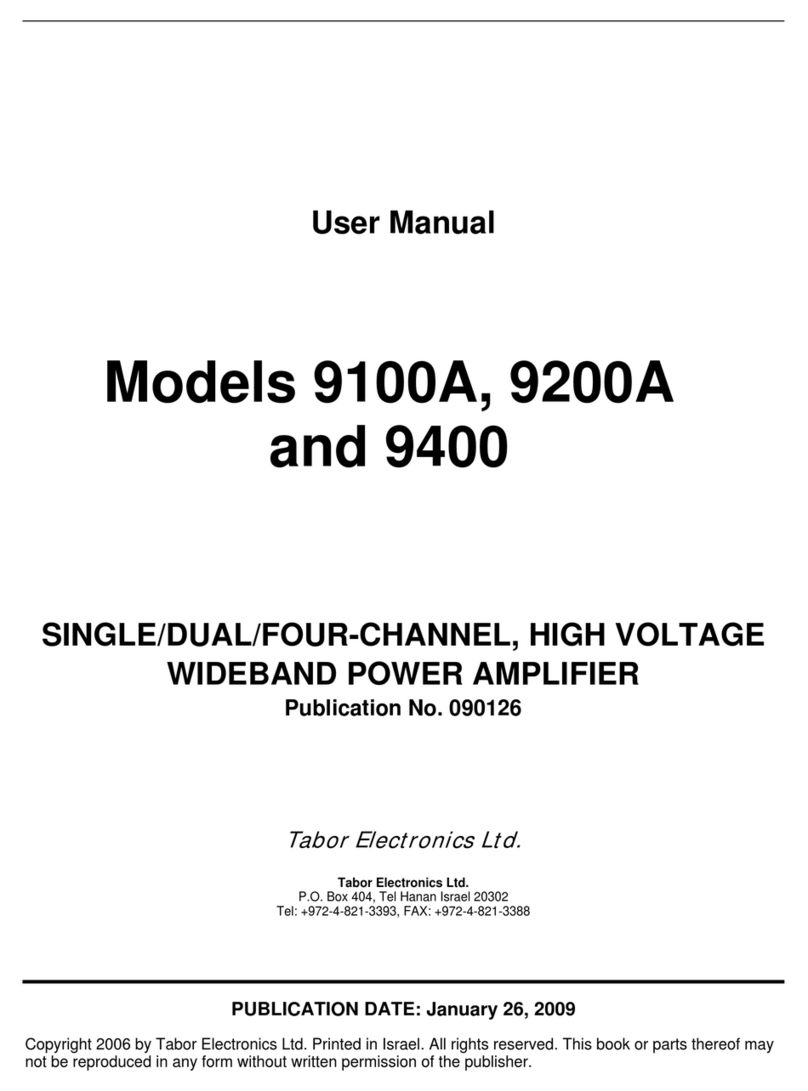 Tabor Electronics 9100A User manual