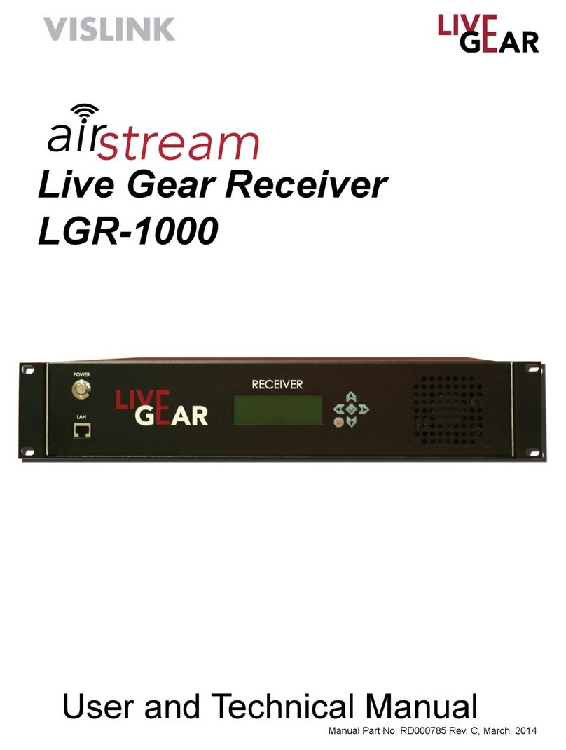 Vislink airstream LGR-1000 User manual