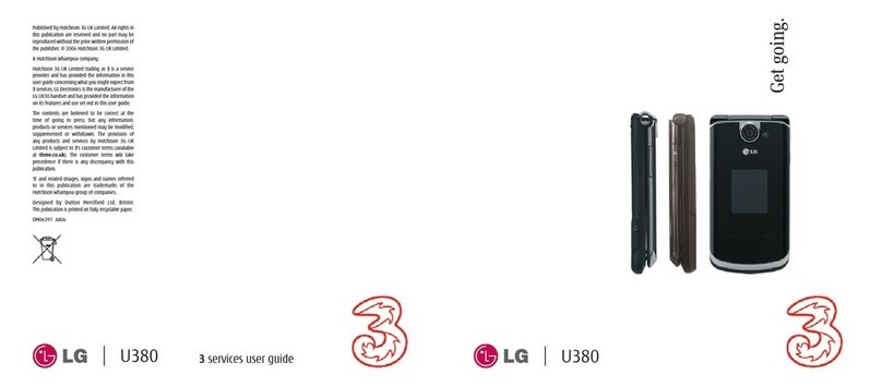 LG U380 Specification sheet