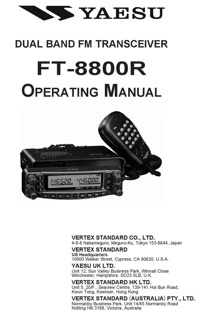Yaesu FT-8800R User manual