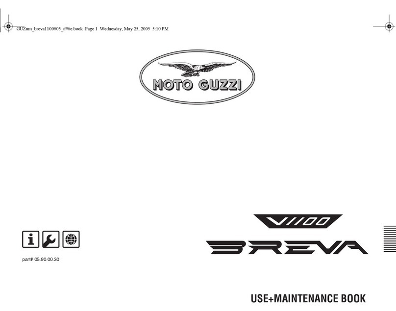 MOTO GUZZI Breva 1100 Use and maintenance book