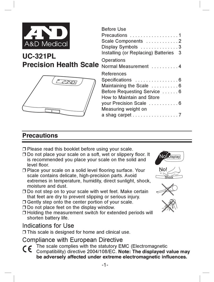 A&D UC-321PL User manual