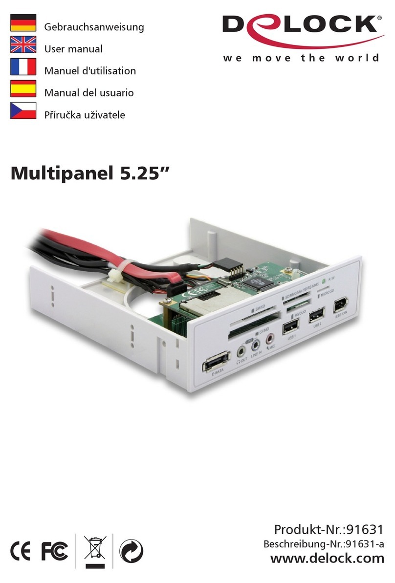 DeLOCK Multipanel 5.25" User manual