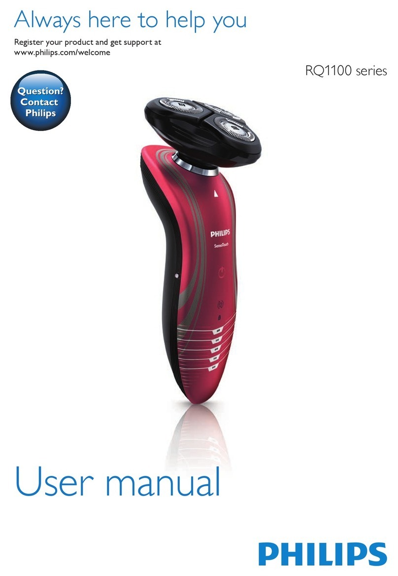 Philips RQ1100 Series User manual Philips RQ1100 Series User manual