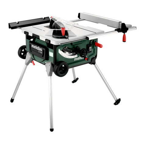 Metabo TS 254 User manual
