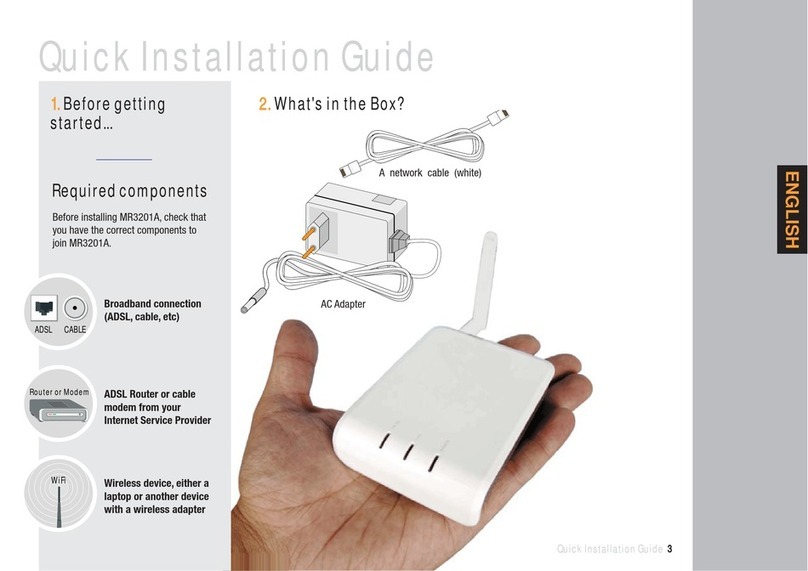 Accton Technology MR3201A User manual Accton Technology MR3201A User manual